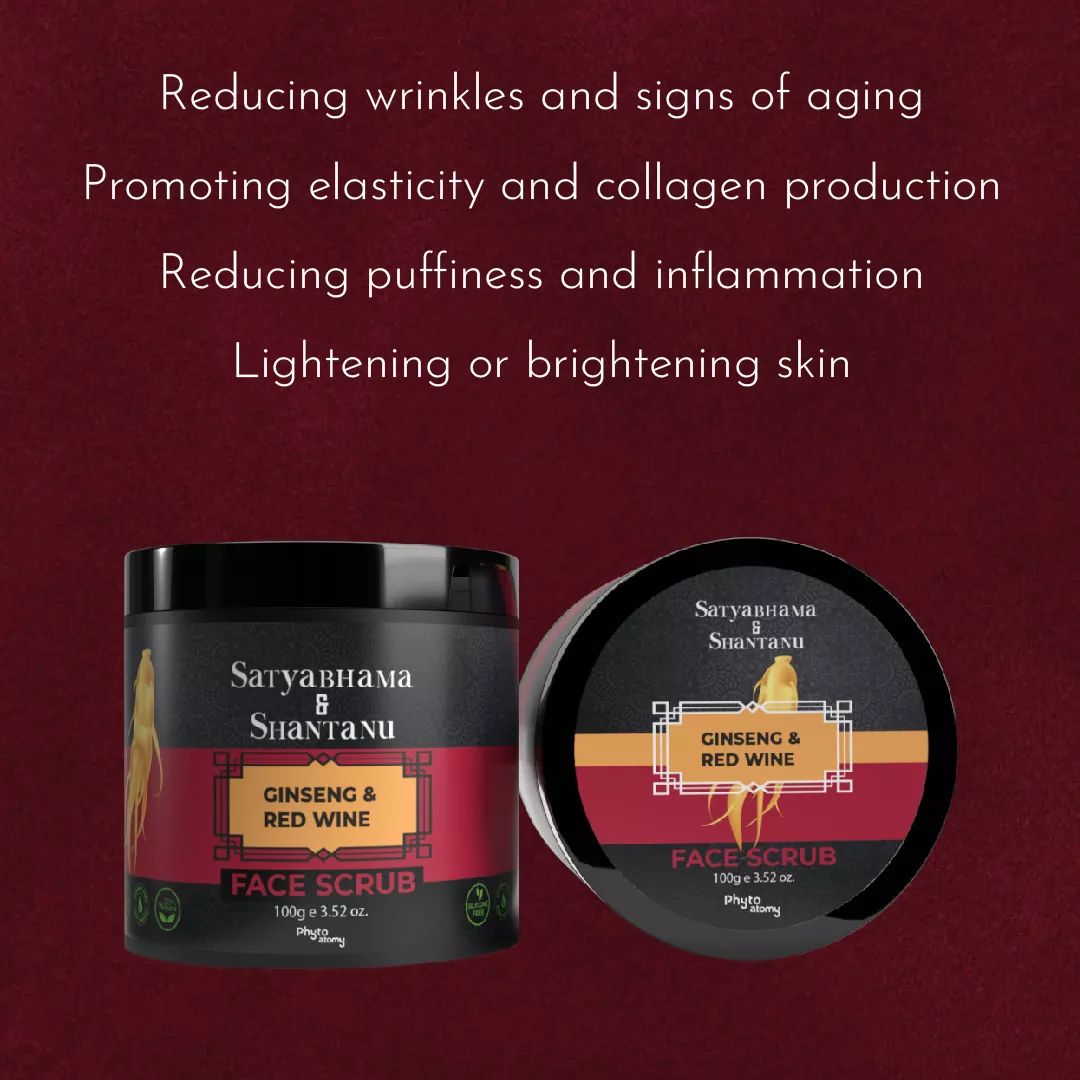 Ginseng & Red Wine Face Scrub (100g)